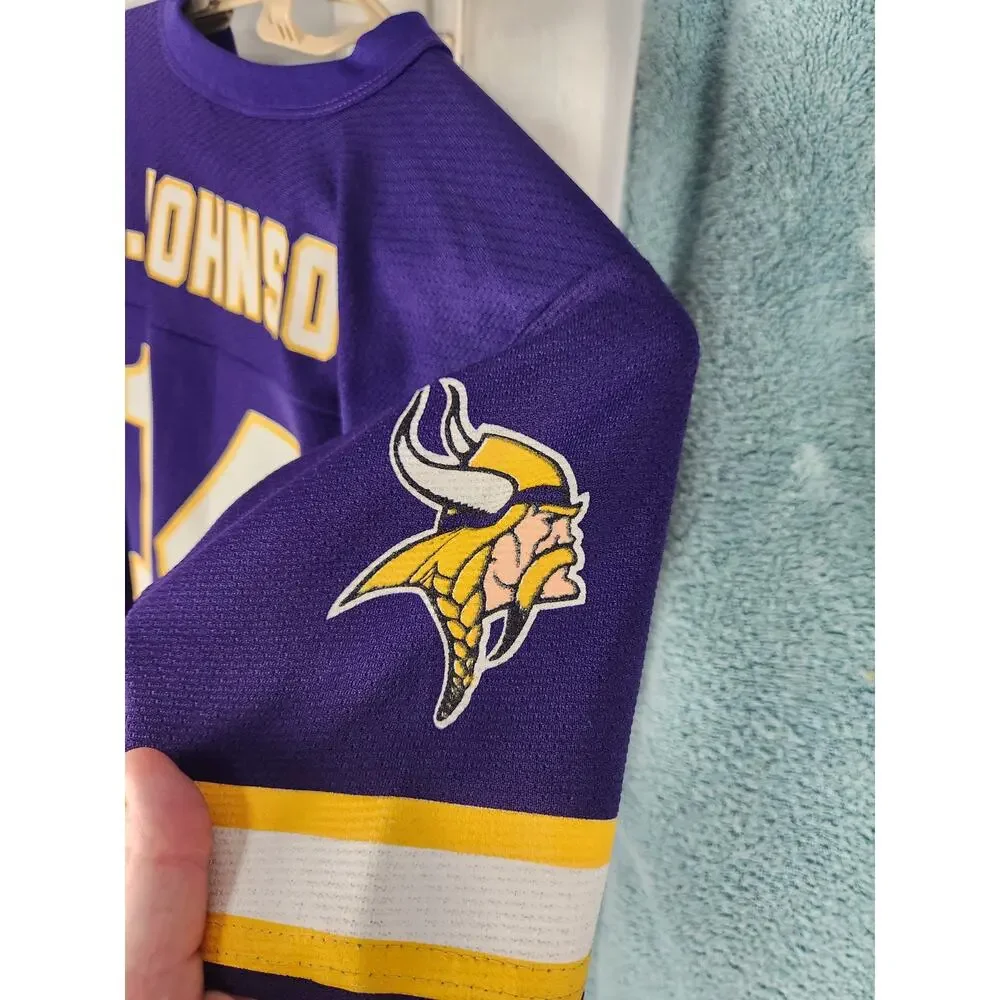 Vintage 90s Minnesota Vikings Brad Johnson Jersey youth large